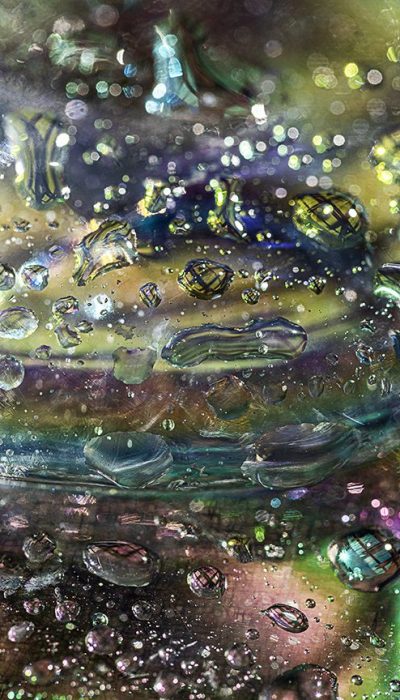 Abstract Water with Bokeh Background